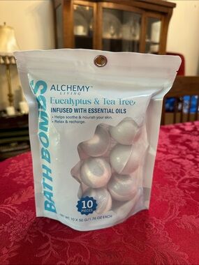 Alchemy Living Eucalyptus & Tea Tree Bath Bombs - 10 ct